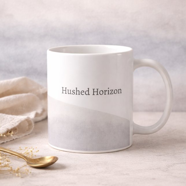 Tasse à dégradé de ciel assourdi Mug classique, 33 (Soft sky gradients and minimal lettering designed for slow mornings and quiet desks)
