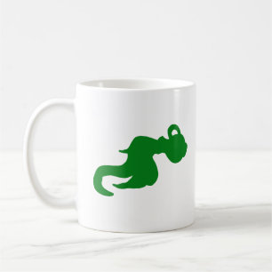Tasse à design de Verseau à eau verte douce
