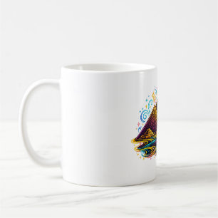 Tasse à dessin linéaire des pyramides de Gizeh Néo
