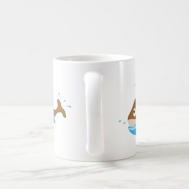 tasse à deux baleines (Poignée)