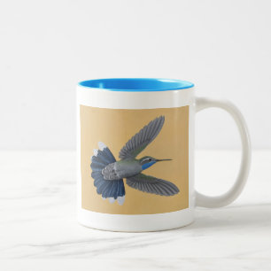 tasse à deux tons de colibri Bleu-throated