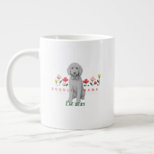 Tasse à doodle esquissé avec fleurs - Personnalisa
