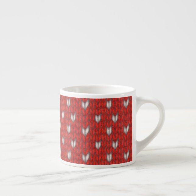Tasse à expresso HEART KNIT (Droite)