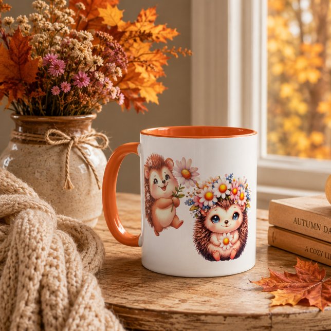 Tasse à expresso hérisson romantique mignonne – Co (Créateur téléchargé)