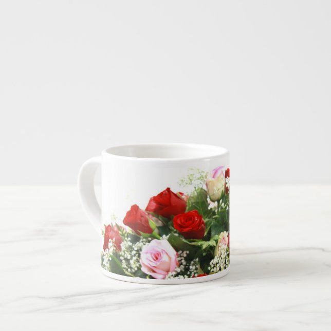 Tasse à expresso Roses (Devant gauche)