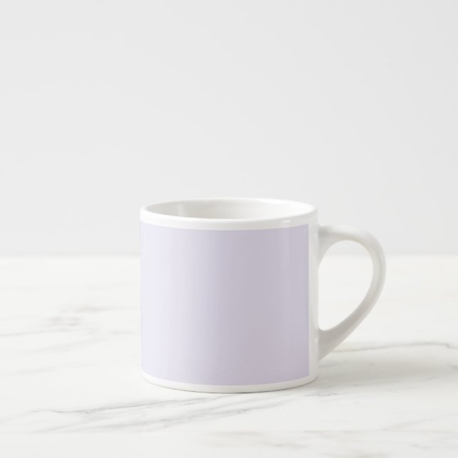 Tasse à expresso violet lavande pâle uni (Droite)