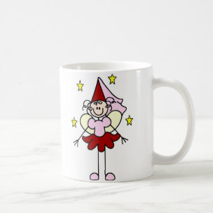Tasse à figure bâton de la princesse rouge/rose