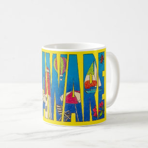 Tasse à grandes lettres de l'État du Delaware