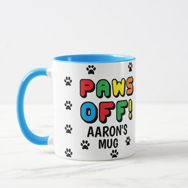 Tasse à impression de pattes Motif Pattes dehors ! (Gauche)