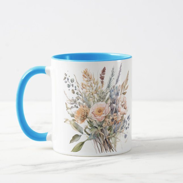 Tasse à impression florale (Gauche)