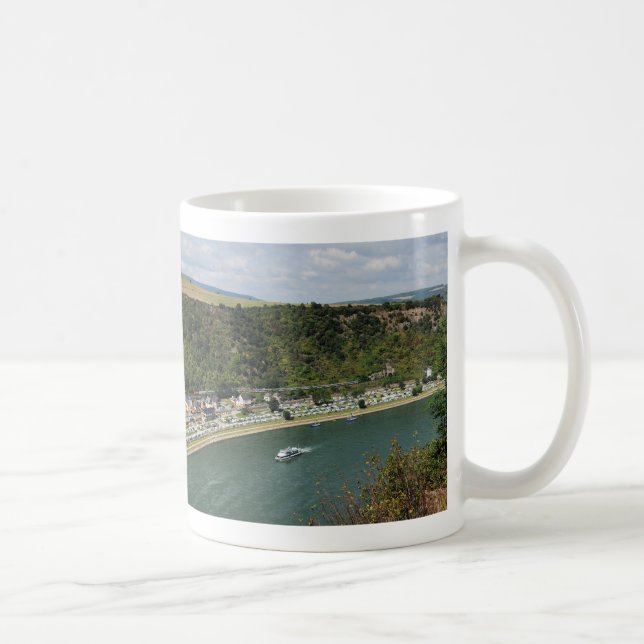 Tasse à la Loreley dans la vallée du Rhin central (Droite)