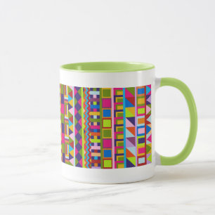 Tasse à la mode colorée de motifs
