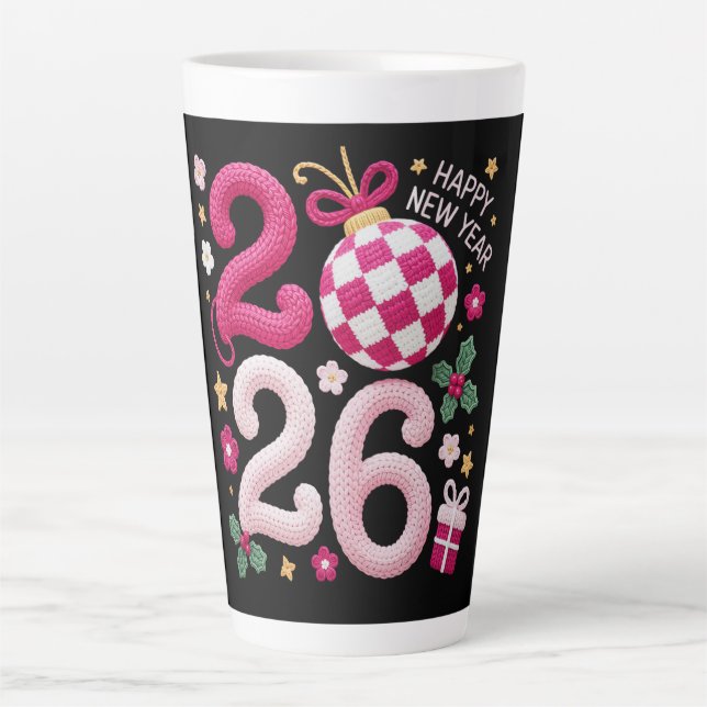 Tasse à latte - Bonne année 2026 (Devant)