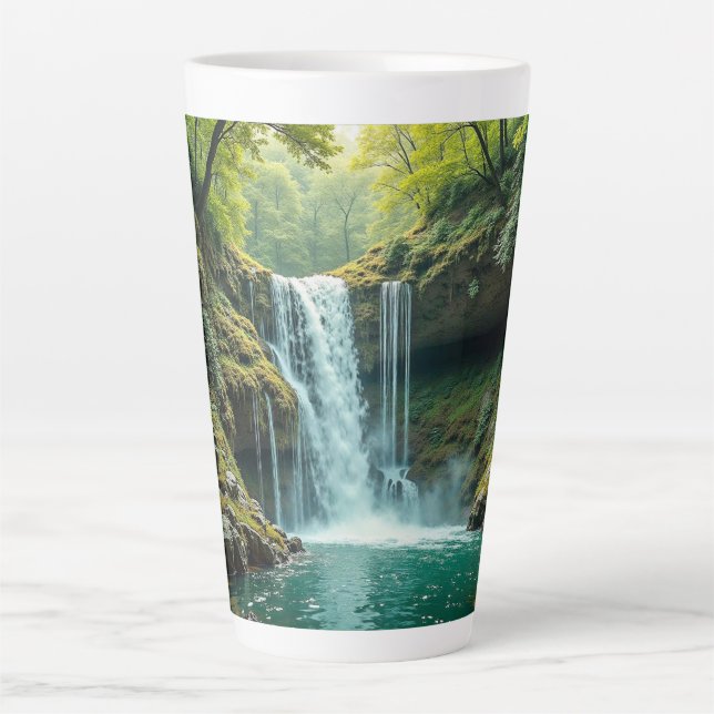 Tasse à latte (Cascade) (Devant)