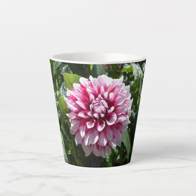 Tasse à latte Dahlia rose (Devant)