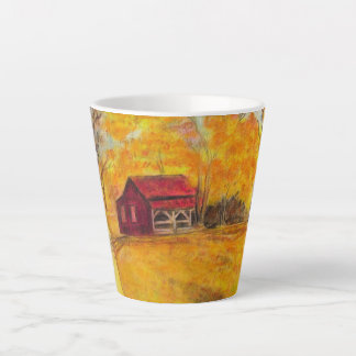 Tasse à latte de l'ancien chez-soi