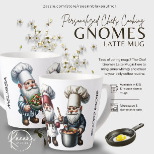 Tasse à Latte Gnomes Cuisiniers