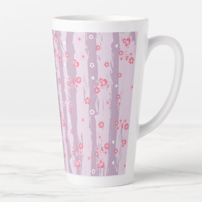 Tasse à latte – Jardin papillon (Droite)