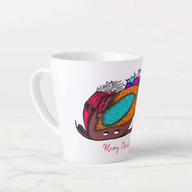 Tasse à Latte Joyeux Noël (Angle gauche)