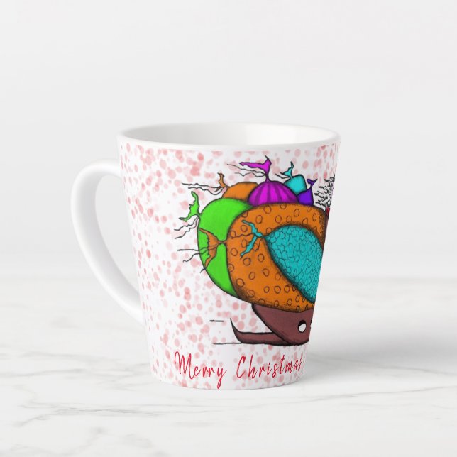 Tasse à Latte Joyeux Noël (Angle gauche)