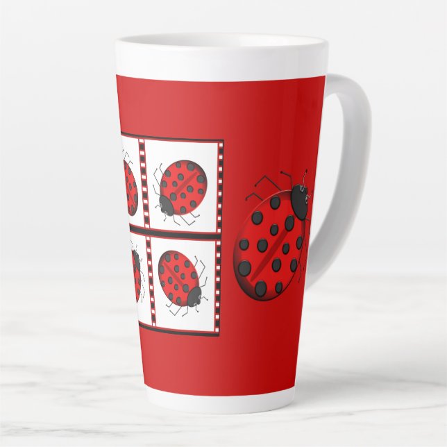 Tasse à latte Lady Bug (Angle droit)