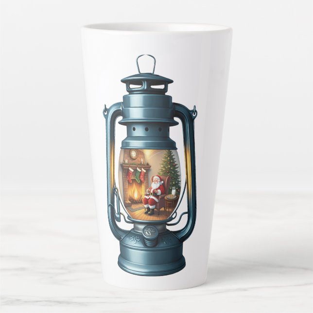 Tasse à latte - Lanterne de Noël (Devant)