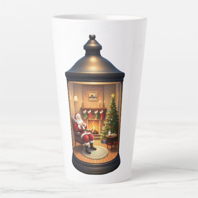 Tasse à latte - Lanterne de Noël (Devant)