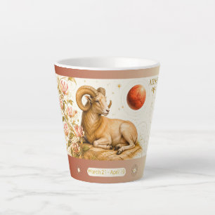 Tasse à latte petite Aries Chèvrefeuille Art Nouve