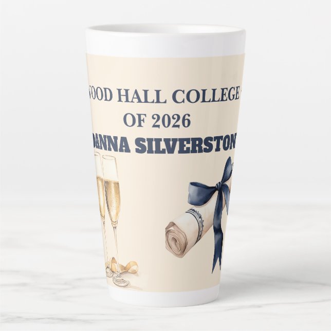 Tasse à latte pour la fête de fin d'études - Modif (Devant)