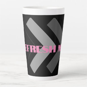 Tasse à latte réutilisable avec texte d'image pers