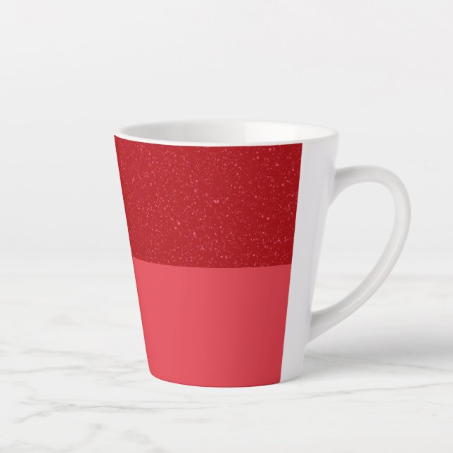 Tasse à latte rouge tomate personnalisable – Finit (Droite)