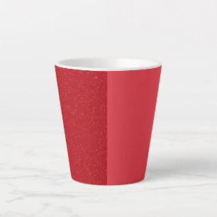 Tasse à latte rouge tomate personnalisée
