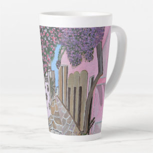 Tasse à latte Santorin Grèce
