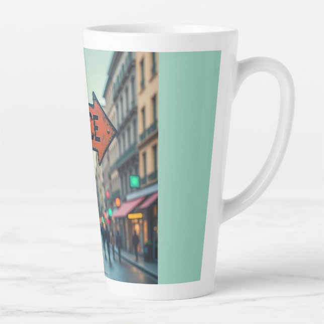Tasse à Latte (Signe de Paix) (Droite)