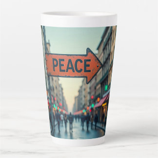 Tasse à Latte (Signe de Paix)