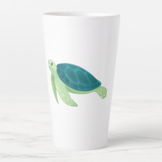 Tasse à latte tortue (Devant)