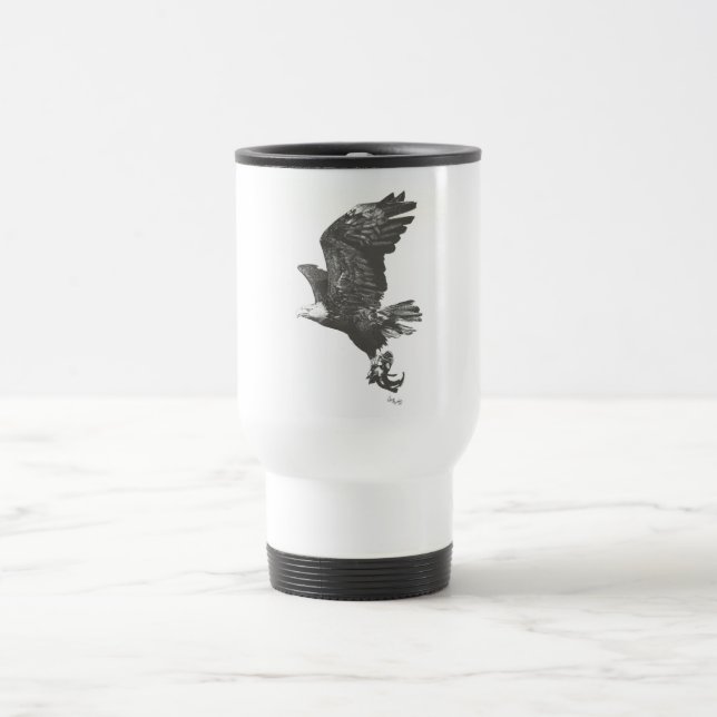 Tasse à l'encre chauve de voyage d'Eagle (Centre)