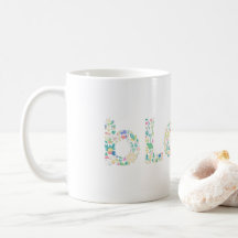 Tasse à lettre botanique « BLOOM » – Typographie m
