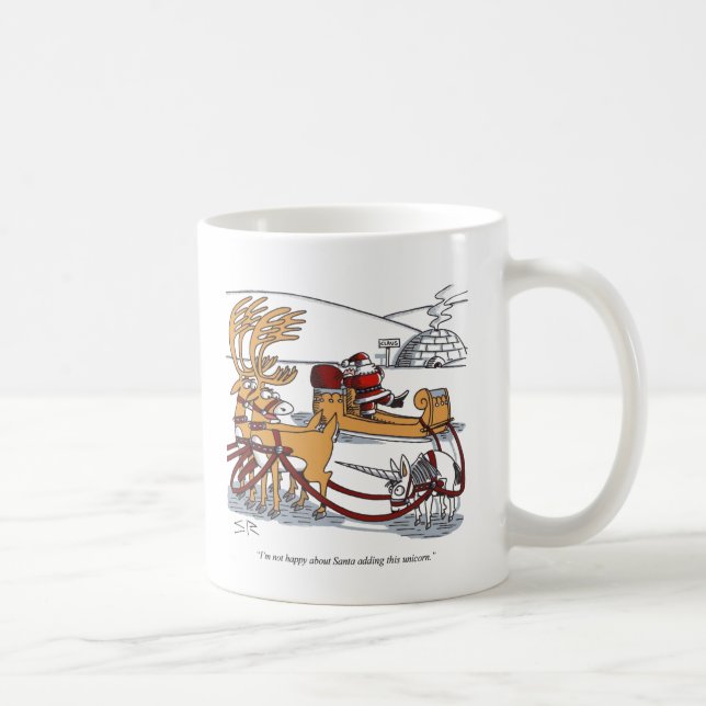 Tasse à main gauche de renne licorne (Droite)