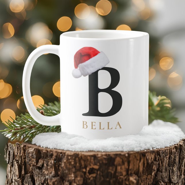 Tasse à monogramme de Noël (Créateur téléchargé)