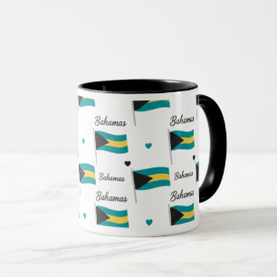 Tasse à motif Bahamas Roots   Drapeau des Caraïbes
