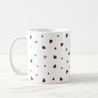 Tasse à motif cœur minimaliste – Café esthétique m