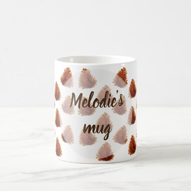 Tasse à motif de cônes de pin (Centre)