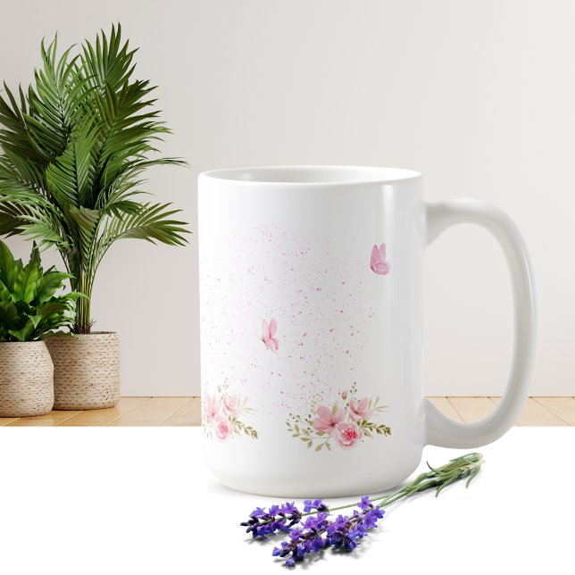 Tasse à motif de fleur simple (Créateur téléchargé)