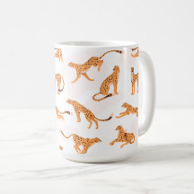 Tasse à motif de guépard