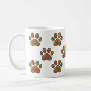 Tasse à motif empreinte de patte inspiré de la Chi