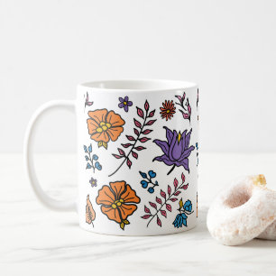 Tasse à motif floral