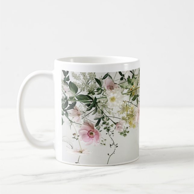 Tasse à motif floral dense rustique | Maison de ca (Gauche)