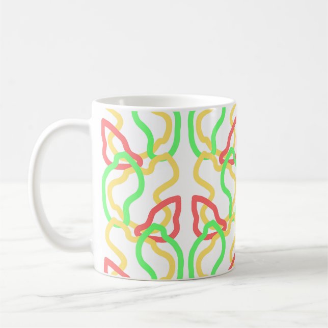 Tasse à motif funky (Gauche)