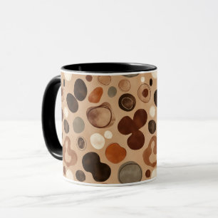 Tasse à motif galet terreux – Points de pierre cha